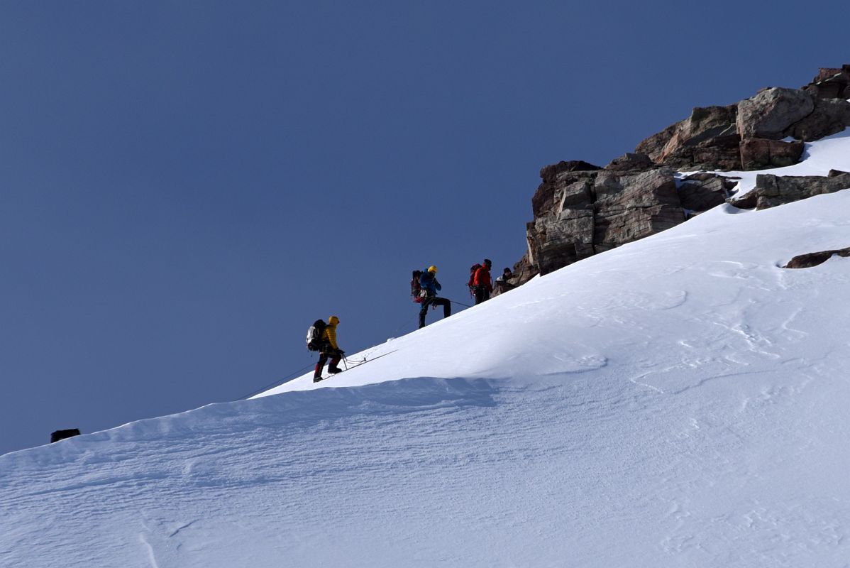 13D Being Careful On The Descent From The Summit Of The Peak Across From Knutsen Peak On Day 5 At Mount Vinson Low Camp